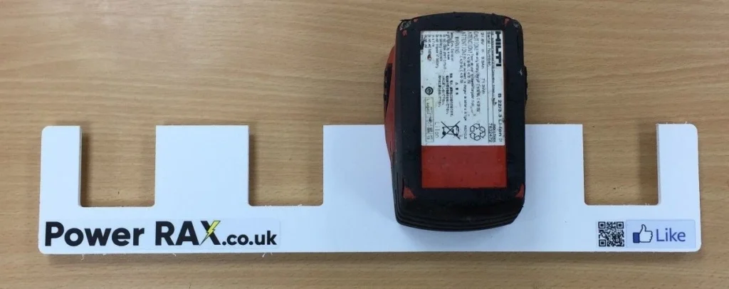 Power RAX Slide-in Battery Rack for Hilti 22v Batteries