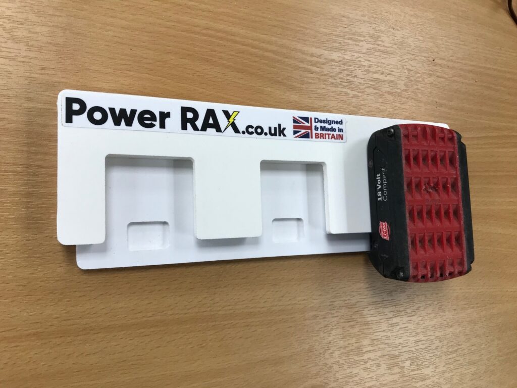 Power RAX Lock-in Battery Rack for Bosch 18v Batteries