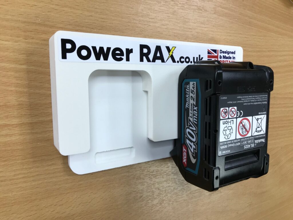 Power RAX Lock-in Battery Rack for Makita 40v Batteries
