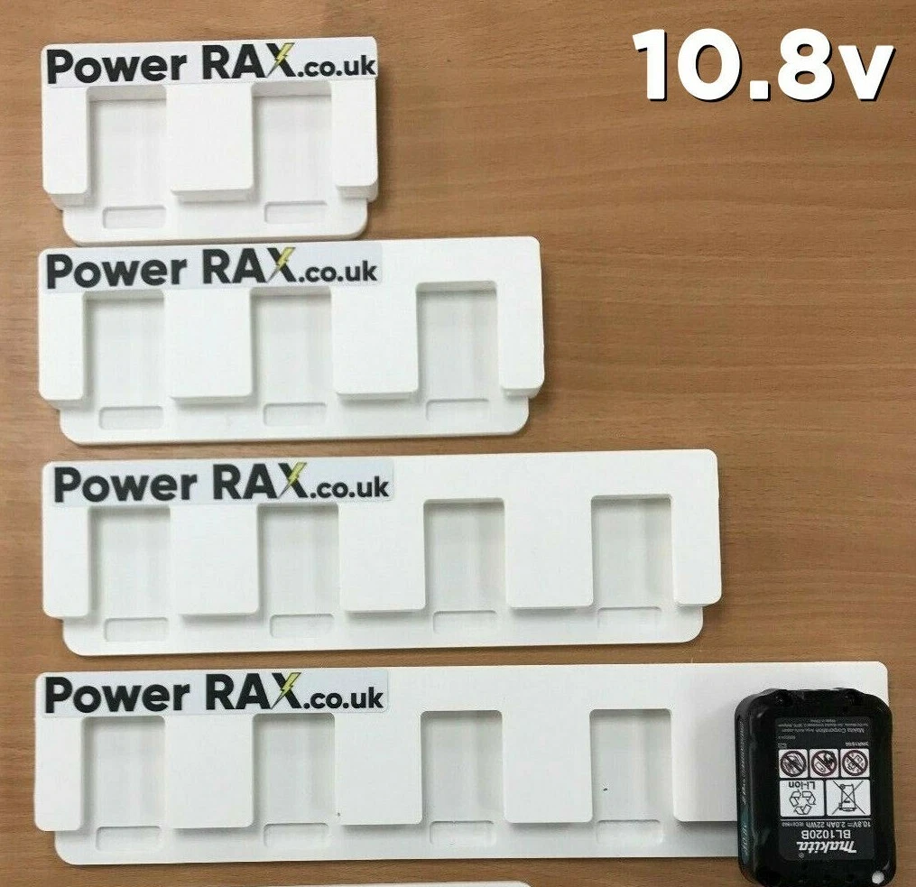 Power RAX Slide-in Battery Rack for Makita 12v / 10.8v Batteries